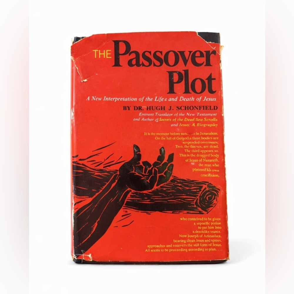 The Passover Plot by Hugh J. Schonfield 1965 HC w Dust Jacket Bernard Geis - Picture 2 of 10